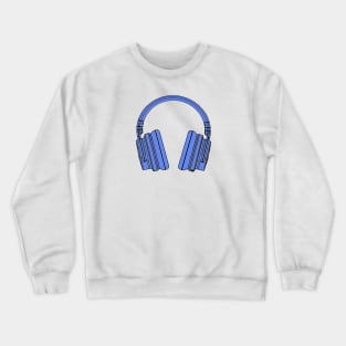 Blue headphones Crewneck Sweatshirt